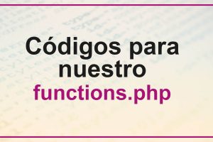 Códigos para el functions.php